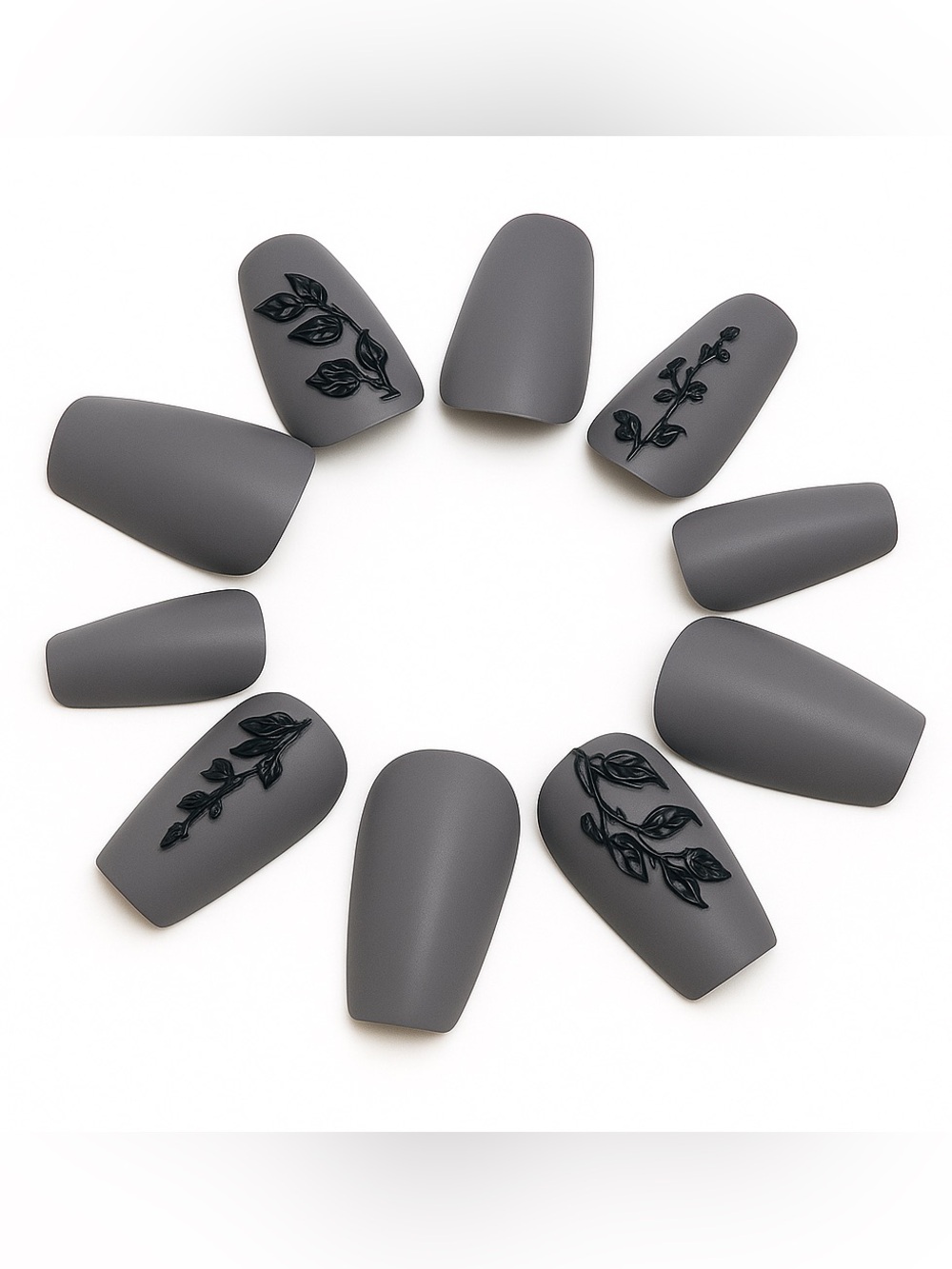 Midnight Garden: Press-On Nails